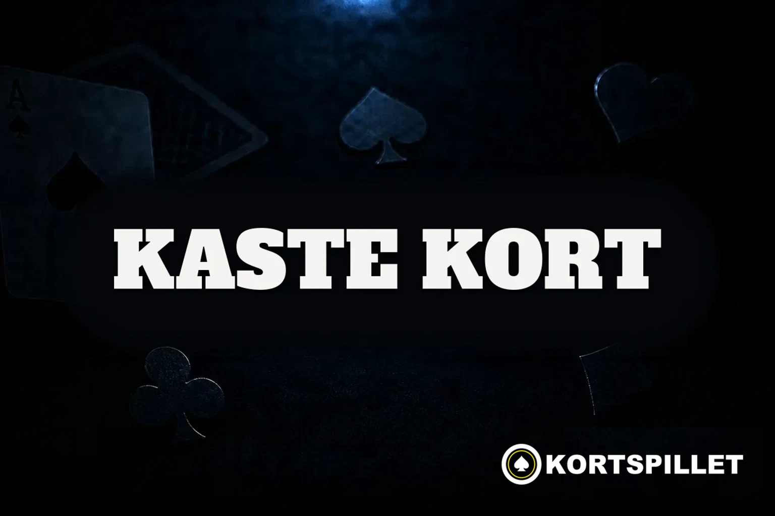 Et spillkort i luften rett etter at det er kastet